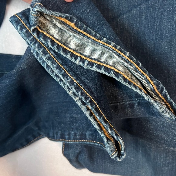 Levi's 505 Regular Fit Straight Leg Men's Blue Jeans Size 33 x 30 (33x27) - Picture 7 of 13